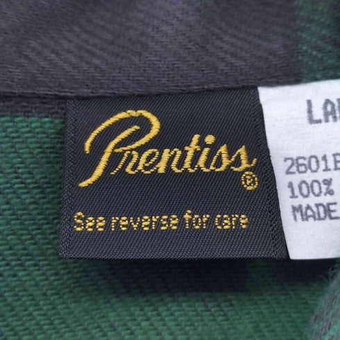 プレンティス Prentiss USA製 バッファローチェック コットンネルシャツ メンズ JPN:L